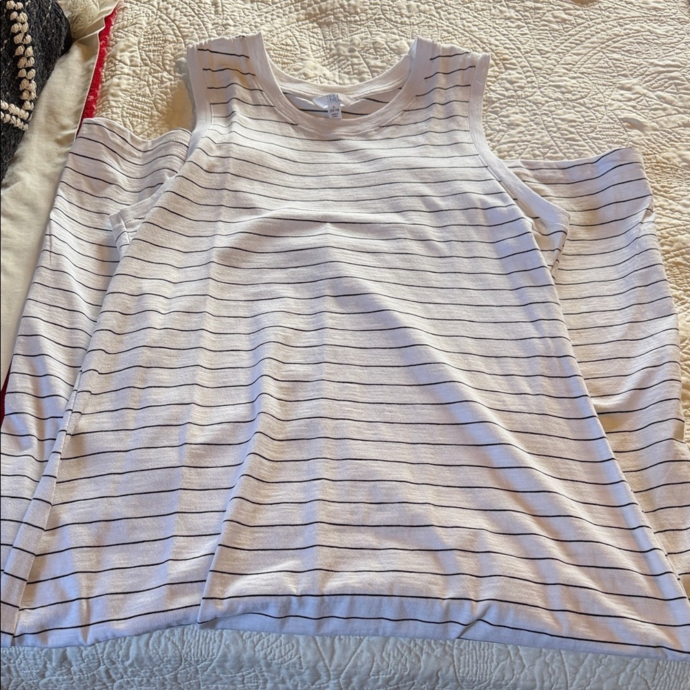 Striped Sleeveless Maxi Tank Dress